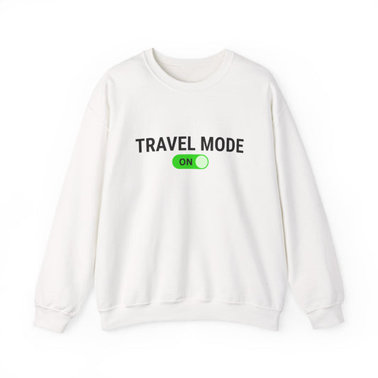 Unisex Travel Mode On Crewneck Sweatshirt