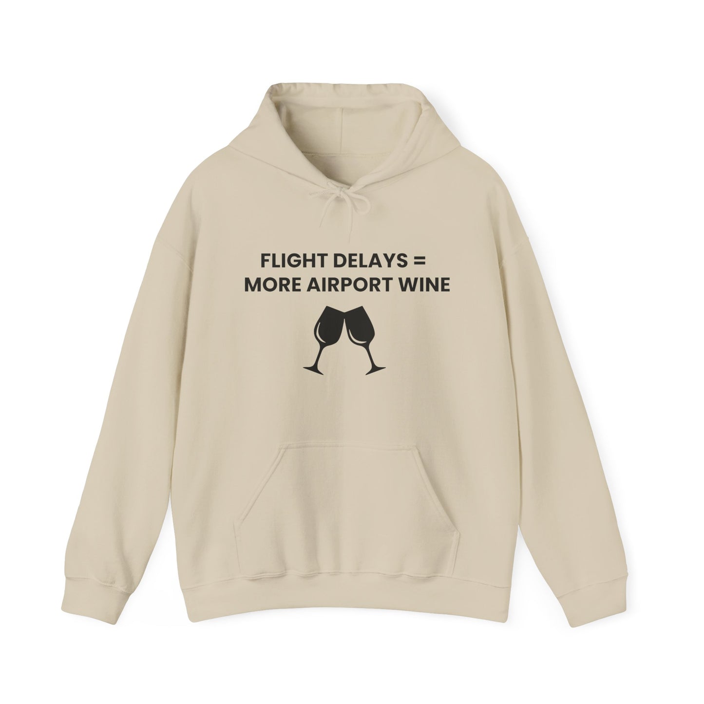 Unisex Flight Delays Hooded Sweatshirt