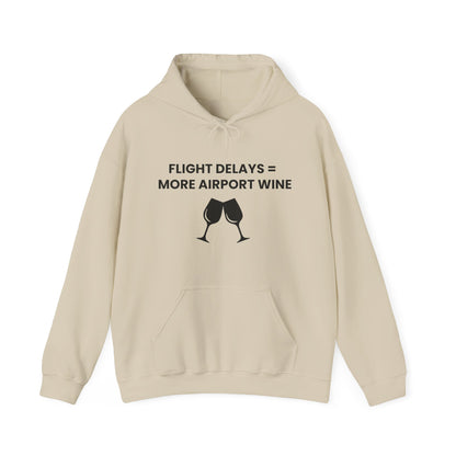 Unisex Flight Delays Hooded Sweatshirt