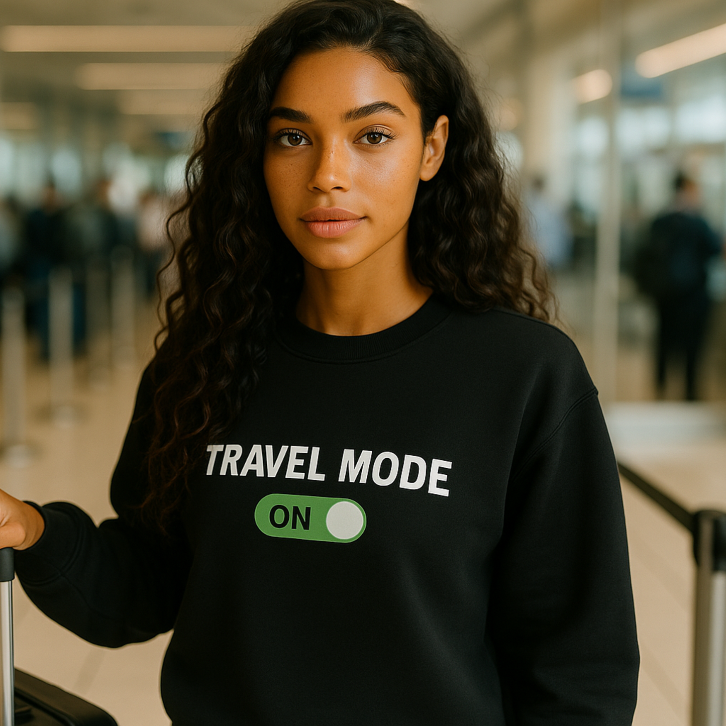 Unisex Travel Mode On Crewneck Sweatshirt