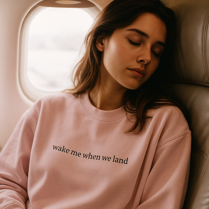 Unisex Wake Me When Crewneck Sweatshirt