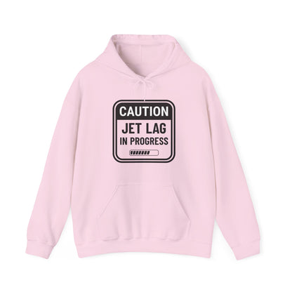 Unisex Caution Jet Lag Hooded Sweatshirt