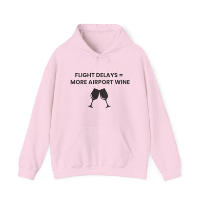 Unisex Flight Delays Hooded Sweatshirt