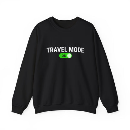 Unisex Travel Mode On Crewneck Sweatshirt