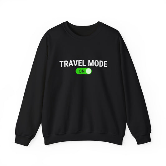 Unisex Travel Mode On Crewneck Sweatshirt