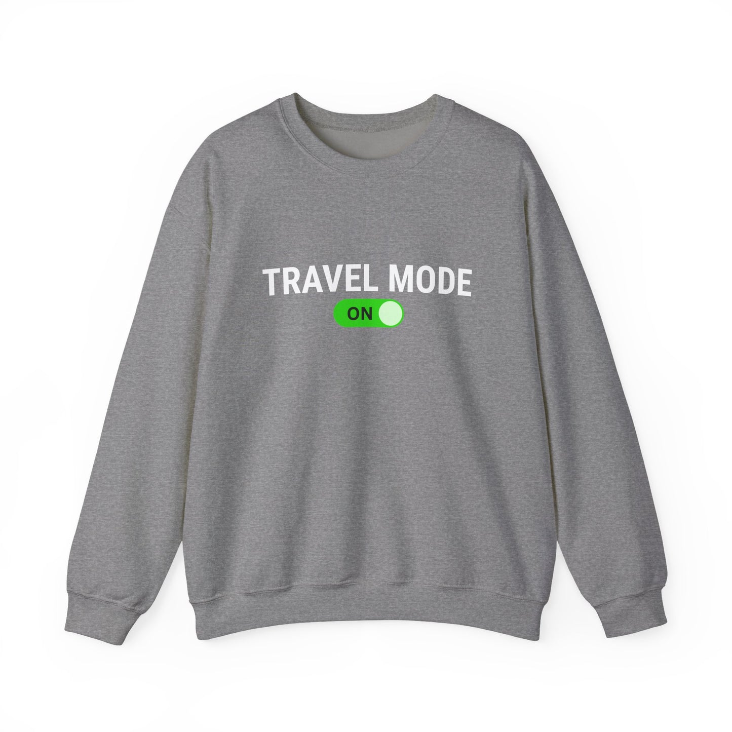 Unisex Travel Mode On Crewneck Sweatshirt