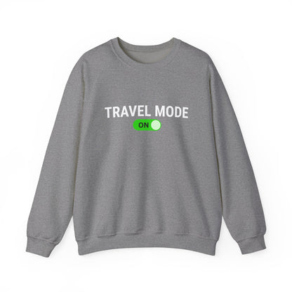 Unisex Travel Mode On Crewneck Sweatshirt
