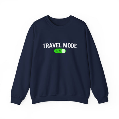 Unisex Travel Mode On Crewneck Sweatshirt