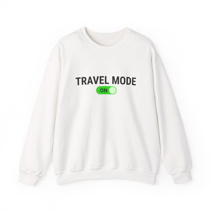 Unisex Travel Mode On Crewneck Sweatshirt