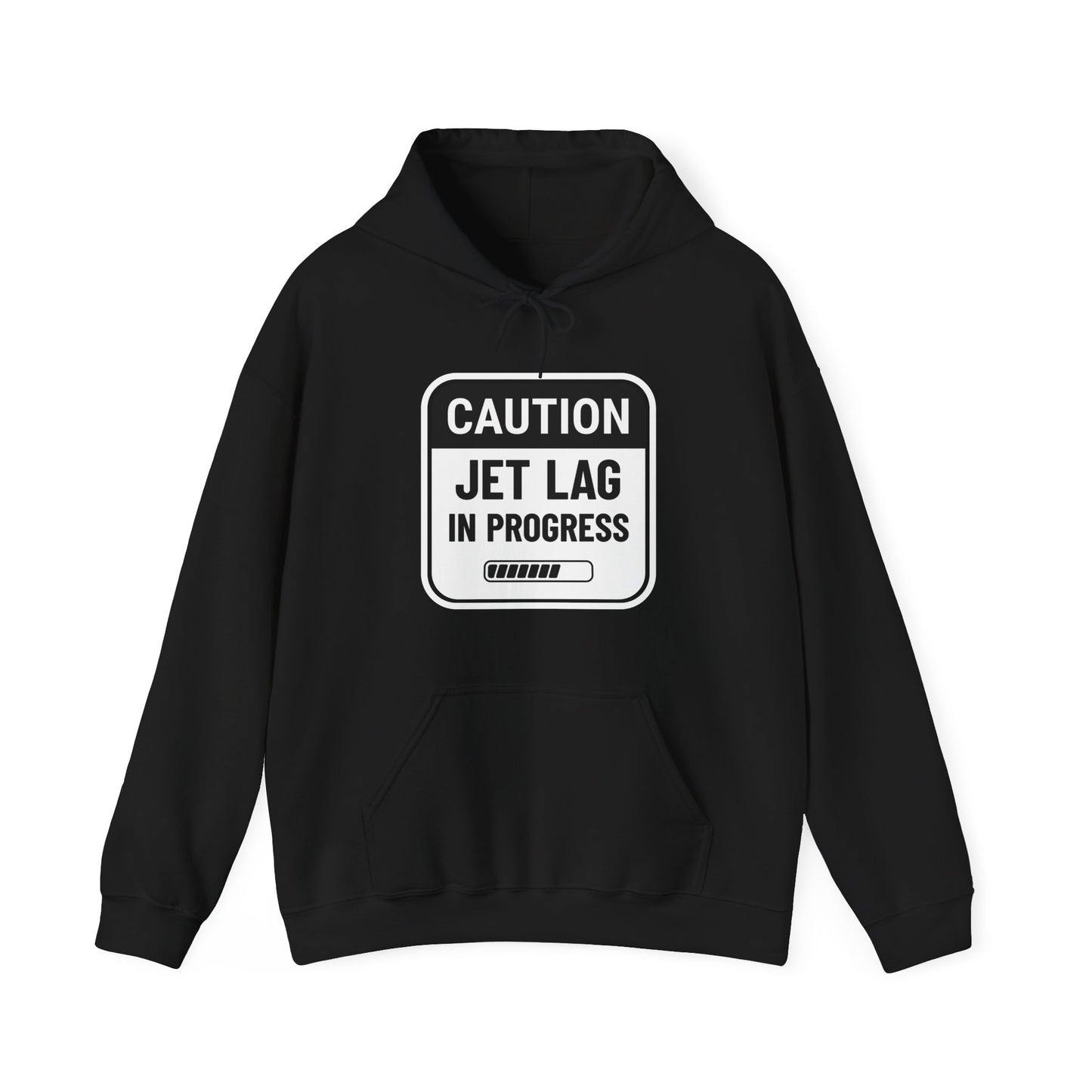 Unisex Caution Jet Lag Hooded Sweatshirt