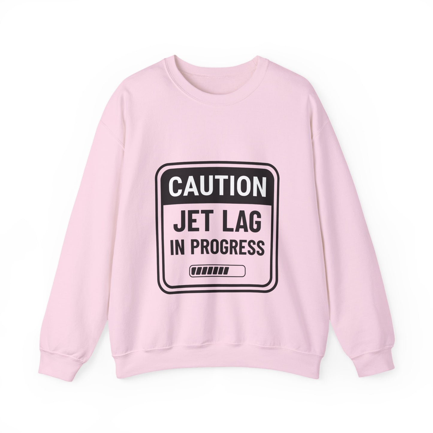 Unisex Caution Jet Lag Crewneck Sweatshirt