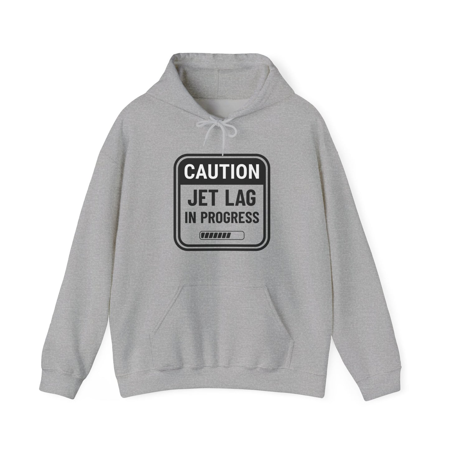 Unisex Caution Jet Lag Hooded Sweatshirt