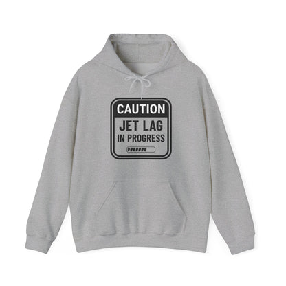 Unisex Caution Jet Lag Hooded Sweatshirt