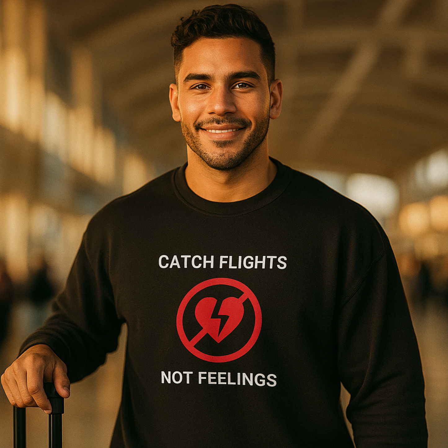 Unisex Catch Flights Heartbreaker Crewneck Sweatshirt
