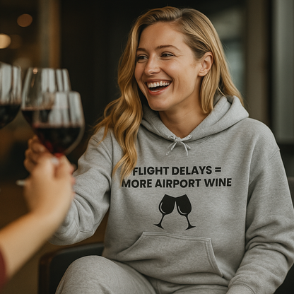 Unisex Flight Delays Hooded Sweatshirt