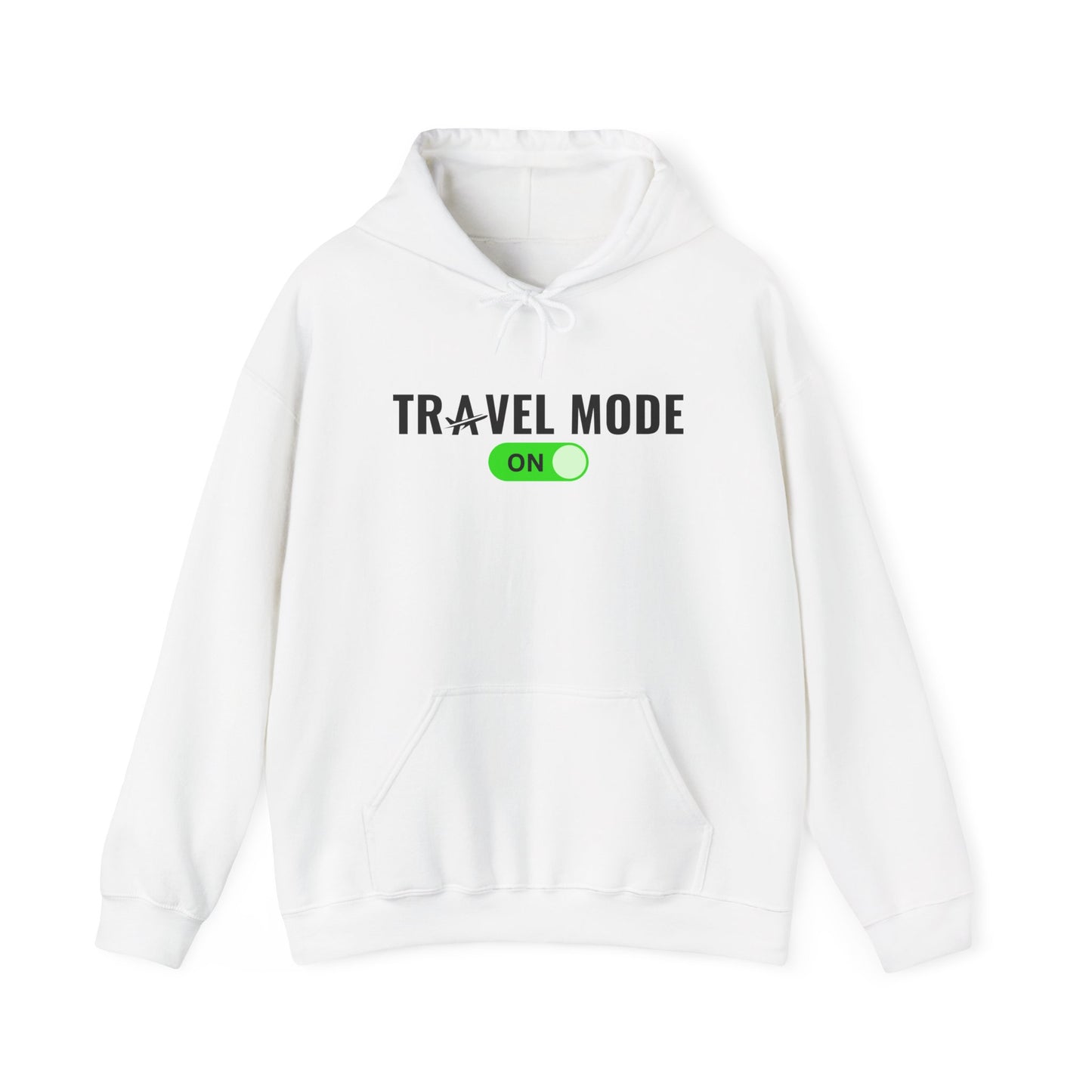 Unisex Travel Mode On II Hooded Sweatshirt